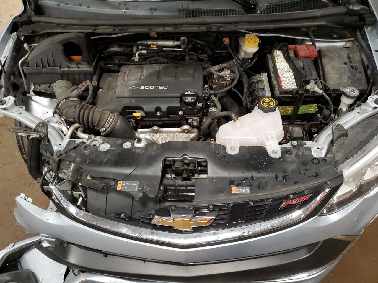 2017 Chevrolet Sonic VIN 1G1JD6SB6H4108615 Copart auction photo, front end / side damage thumbnail 11
