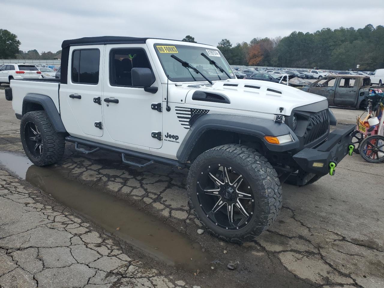 2020 Jeep Gladiator VIN 1C6HJTAG5LL126815 Copart auction photo, rear end / side damage thumbnail 4