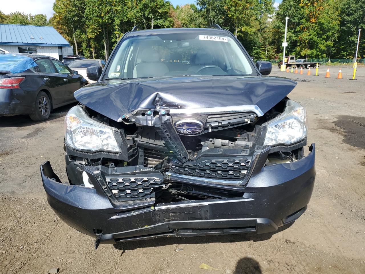 2015 Subaru Forester VIN JF2SJADC2FG594866 Copart auction photo, frame damage / front end damage thumbnail 5