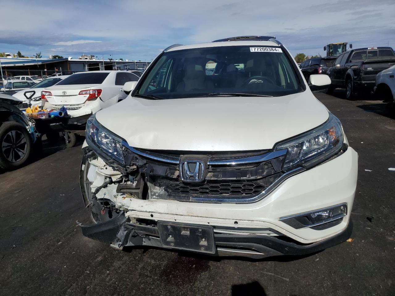 2015 Honda CR-V VIN 5J6RM4H77FL066146 Copart auction photo, front end / rear end damage thumbnail 5