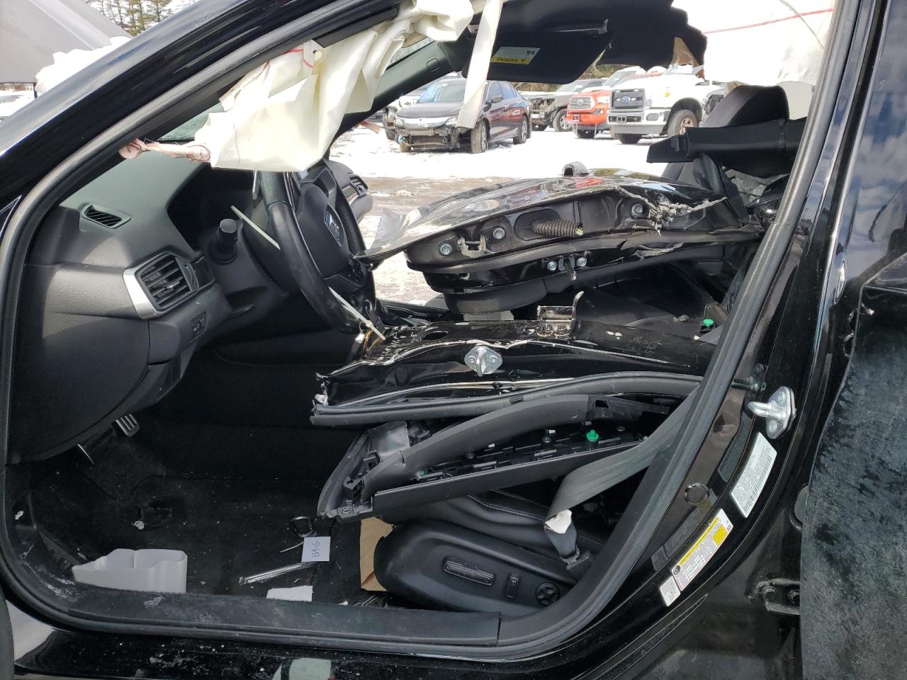 2022 Honda Accord VIN 1HGCV1F35NA001587 Copart auction photo, all over / undercarriage damage thumbnail 7