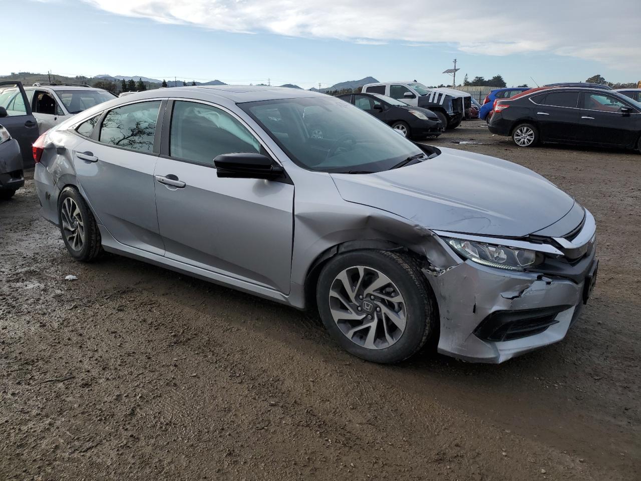 2018 Honda Civic VIN 2HGFC2F73JH547828 Copart auction photo, rear end / front end damage thumbnail 4