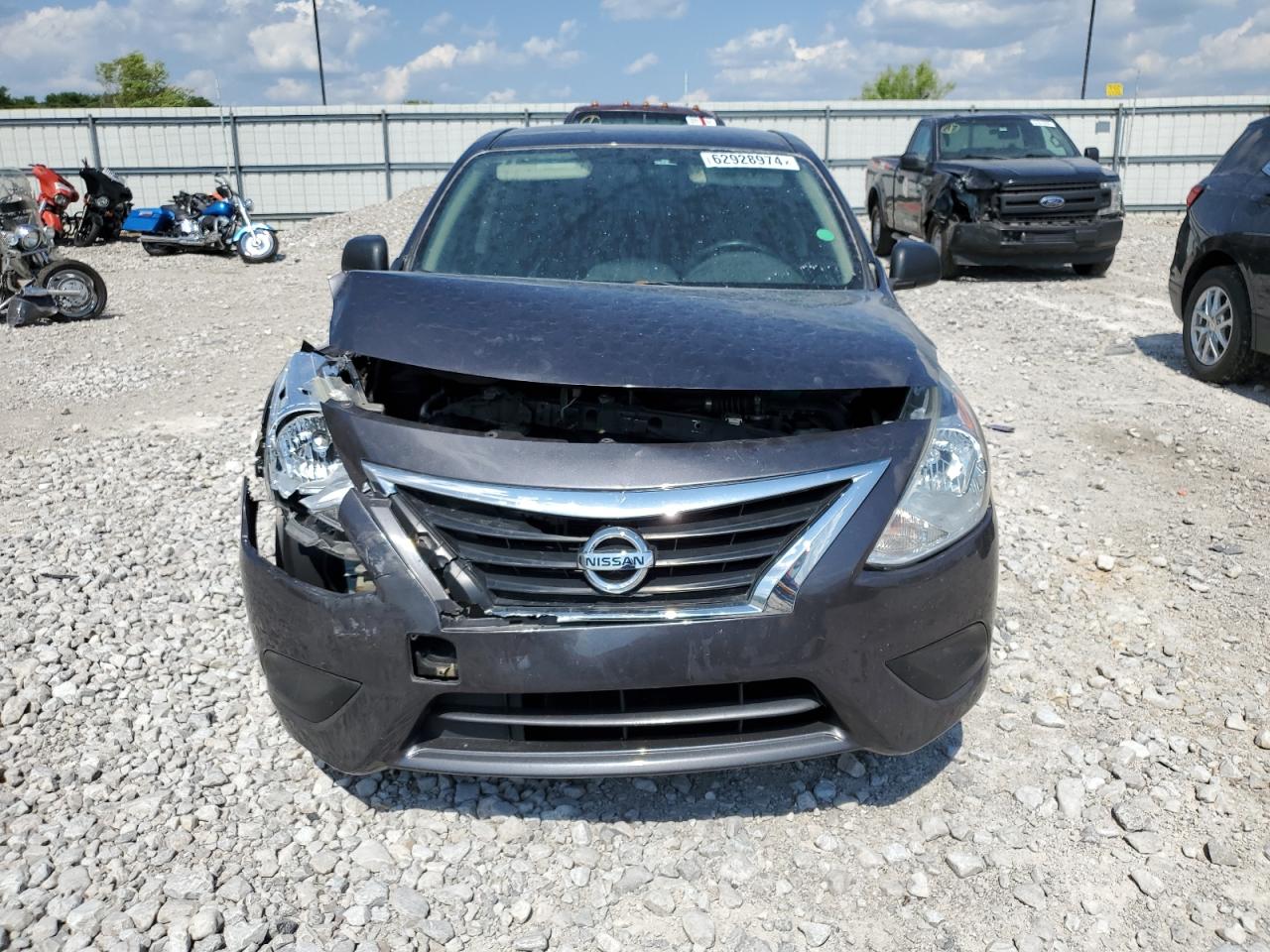 2015 Nissan Versa VIN 3N1CN7AP4FL895820 Copart auction photo, front end damage thumbnail 5