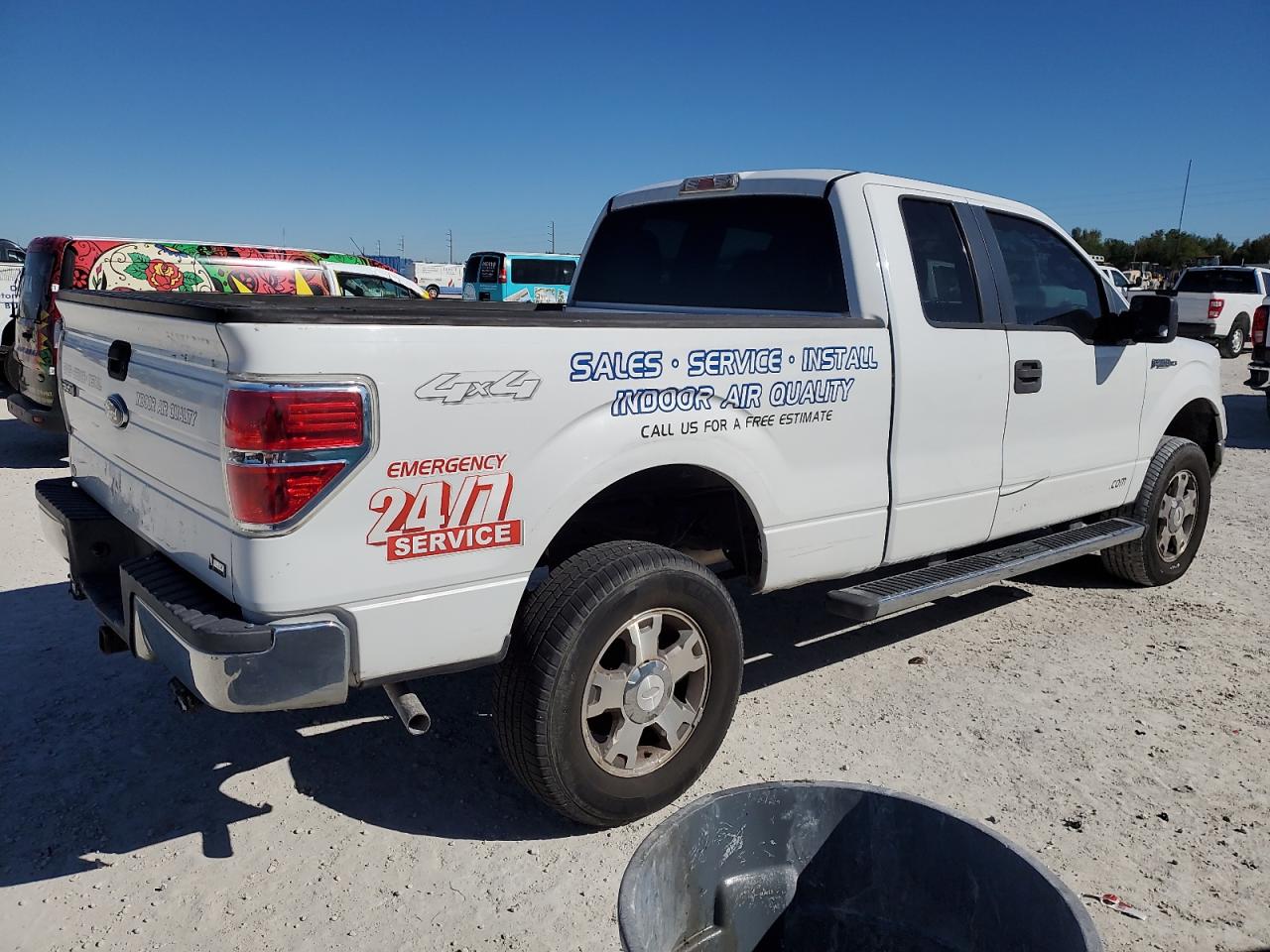 2010 Ford F-150 VIN 1FTFX1EV0AKE01232 Copart auction photo, water/flood damage thumbnail 3