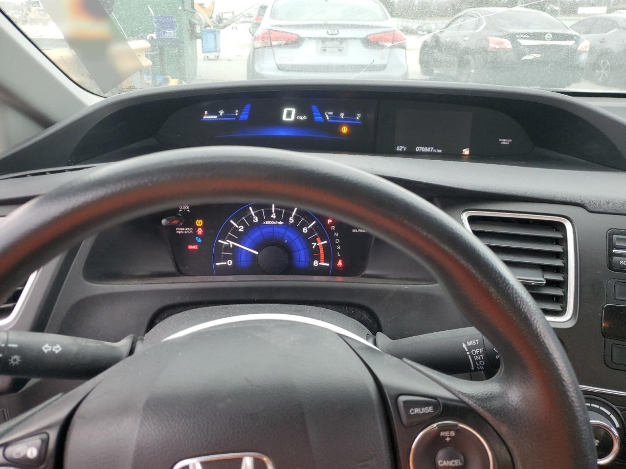 2015 Honda Civic VIN 19XFB2F56FE099300 Copart auction photo, mechanical / side damage thumbnail 9