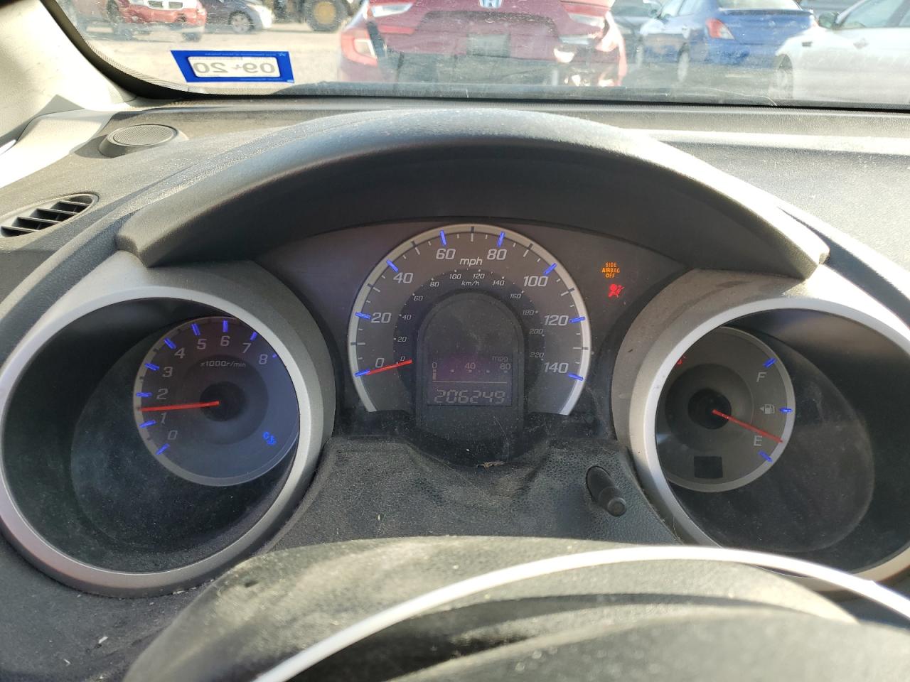 2009 Honda Fit VIN JHMGE88429S011233 Copart auction photo, front end damage thumbnail 9