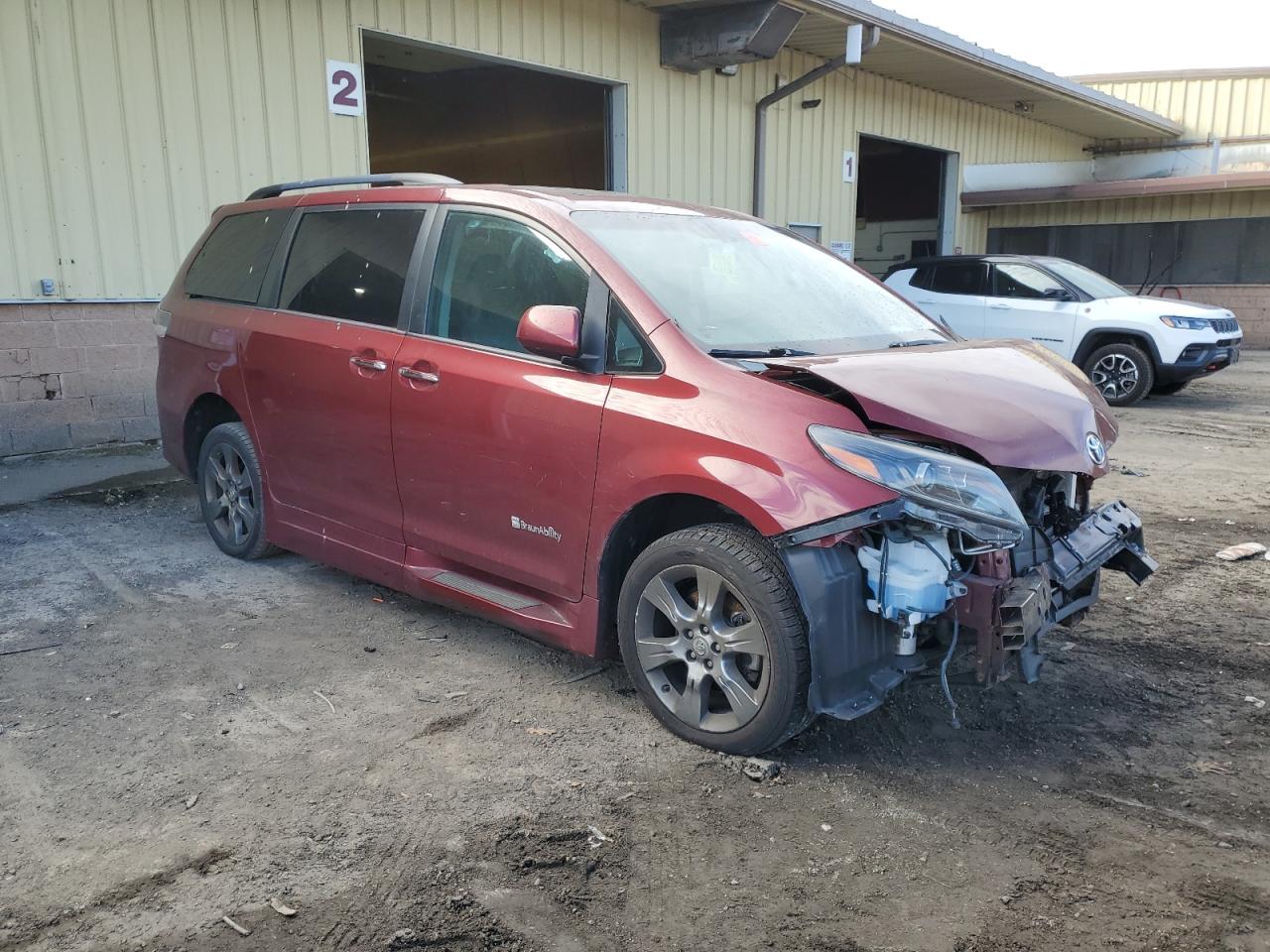 2015 Toyota Sienna VIN 5TDXK3DC9FS565674 Copart auction photo, all over damage thumbnail 4