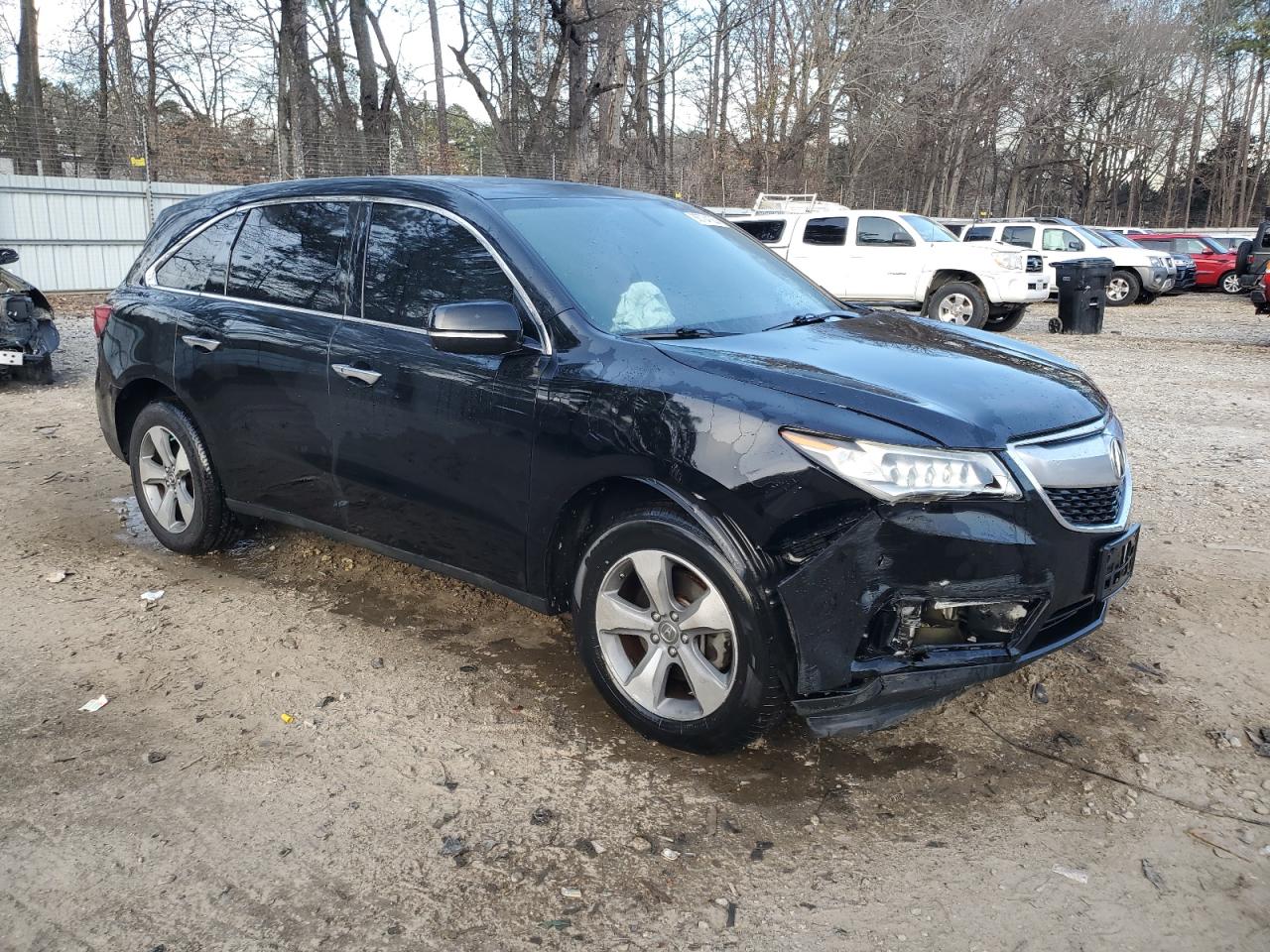 2016 Acura MDX VIN 5FRYD4H25GB039679 Copart auction photo, front end damage thumbnail 4