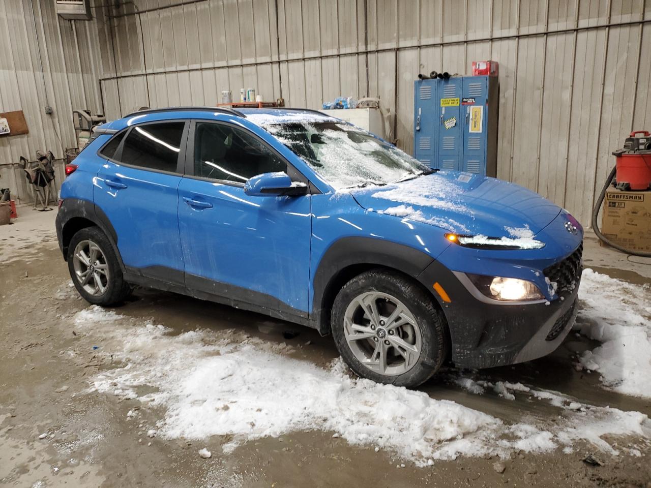 2023 Hyundai Kona VIN KM8K6CAB3PU942079 Copart auction photo, side damage thumbnail 4