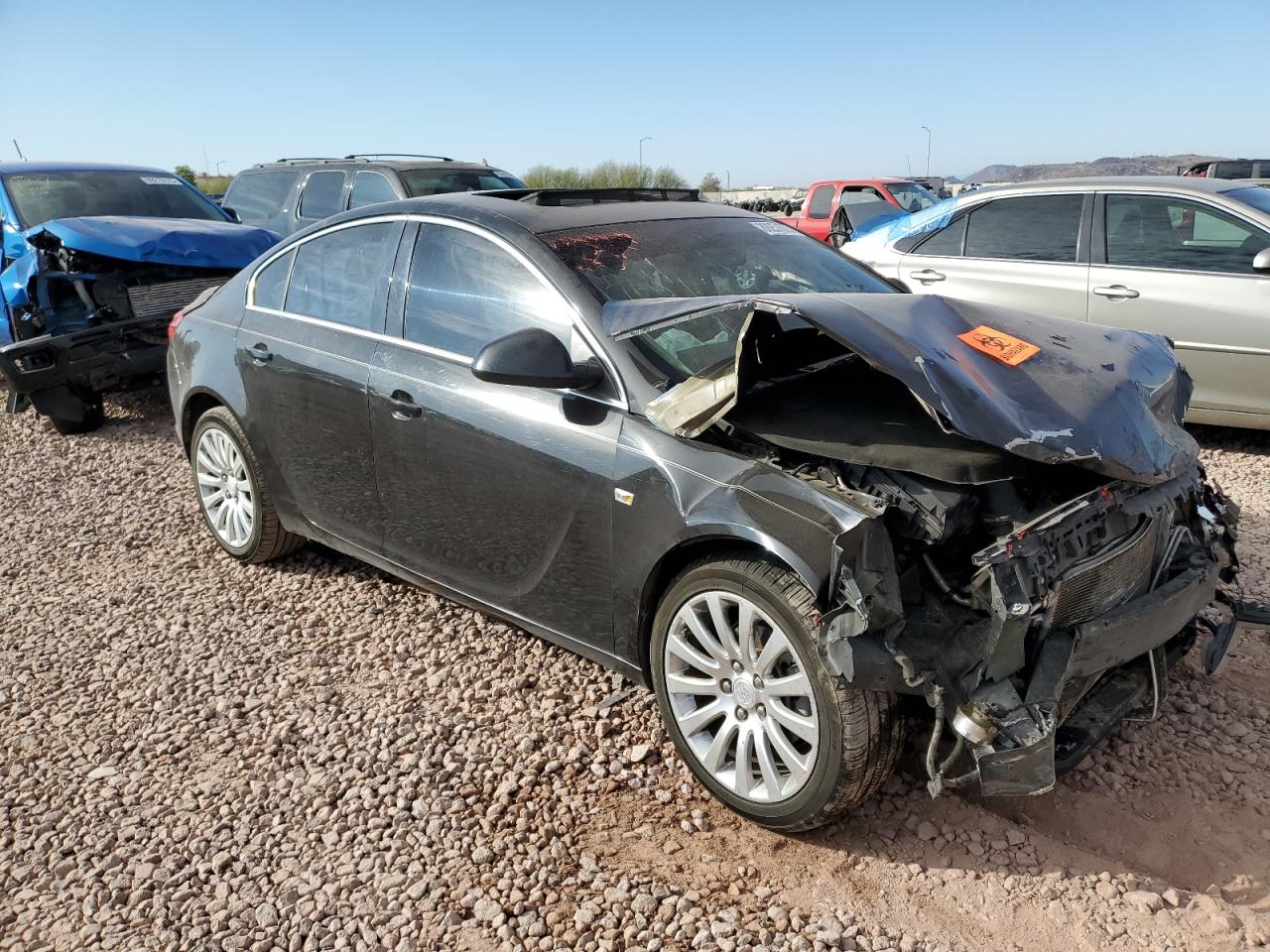 2011 Buick Regal VIN W04GU5GC5B1007565 Copart auction photo, front end damage thumbnail 4