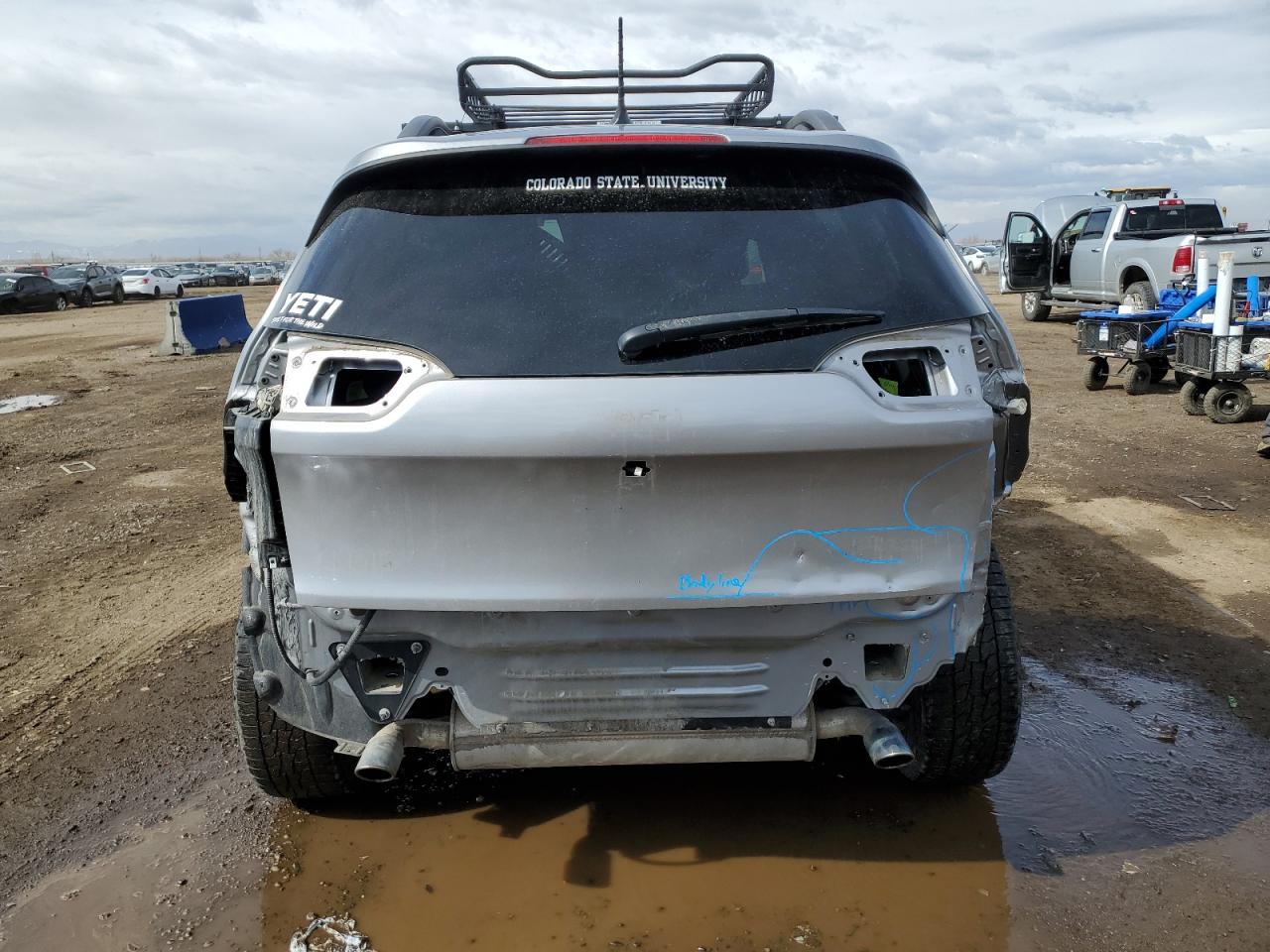 2015 Jeep Cherokee VIN 1C4PJMBS3FW787100 Copart auction photo, rear end damage thumbnail 6