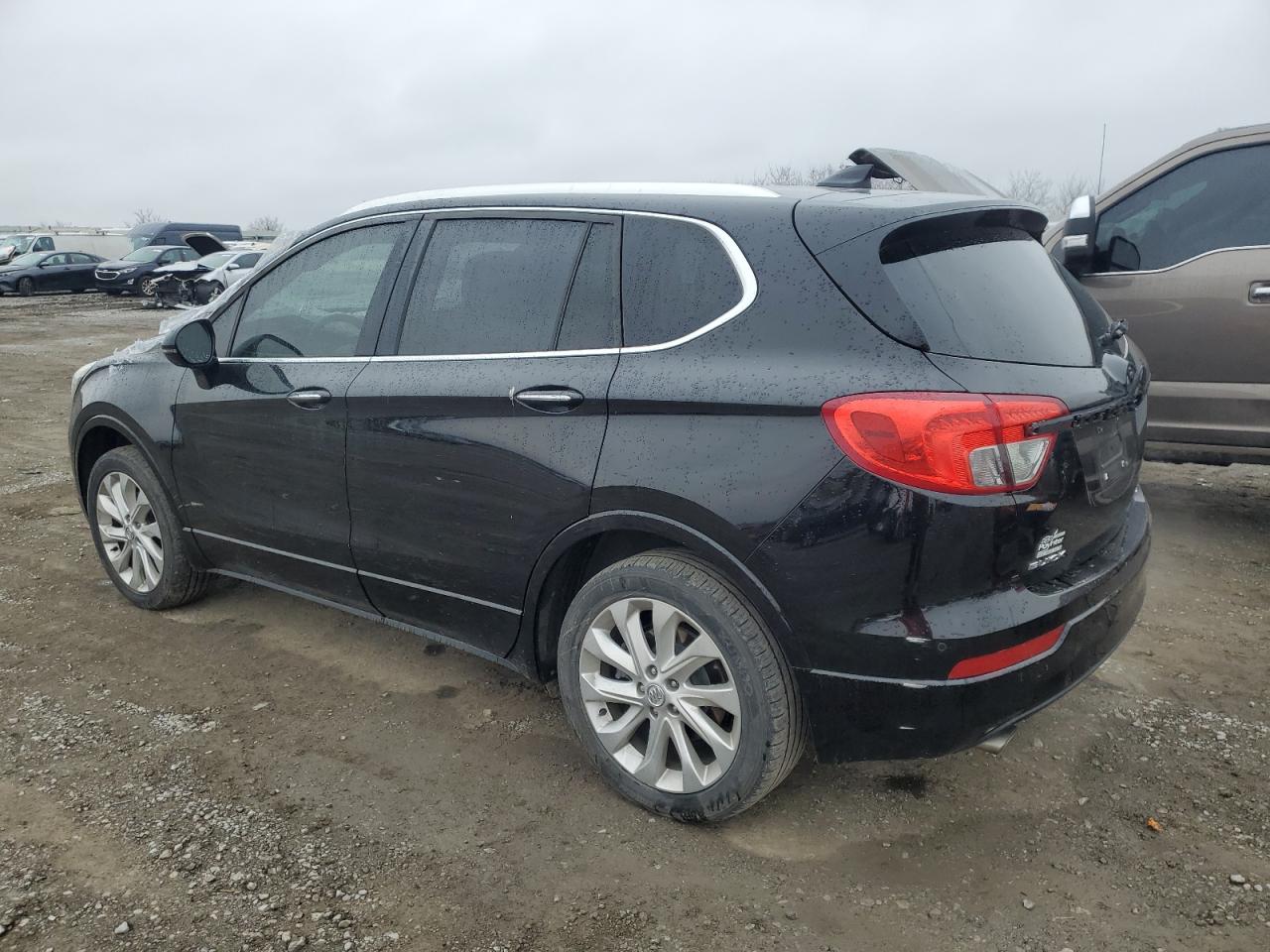 2017 Buick Envision VIN LRBFXESXXHD120372 Copart auction photo, top/roof damage thumbnail 2