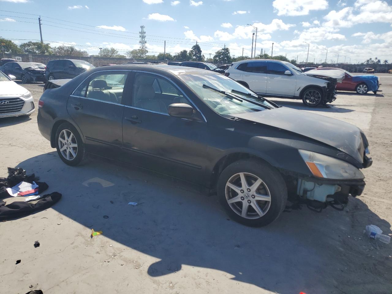 2003 Honda Accord VIN 1HGCM66583A070773 Copart auction photo, front end / mechanical damage thumbnail 4
