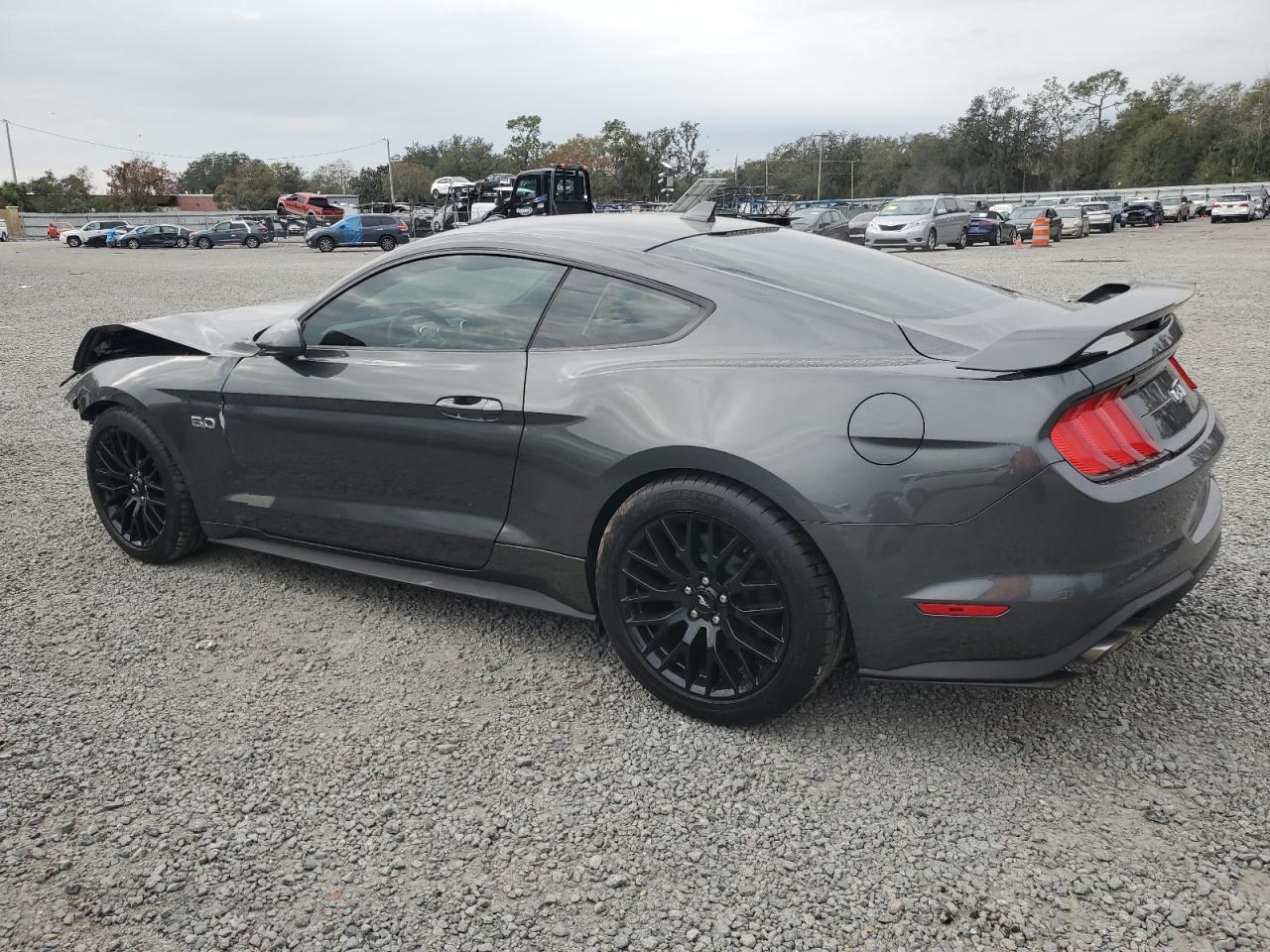 2020 Ford Mustang VIN 1FA6P8CF7L5181910 Copart auction photo, front end / side damage thumbnail 2