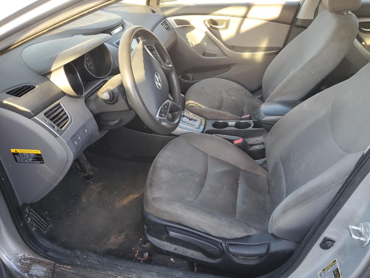 2013 Hyundai Elantra VIN 5NPDH4AE6DH396956 Copart auction photo, all over damage thumbnail 7
