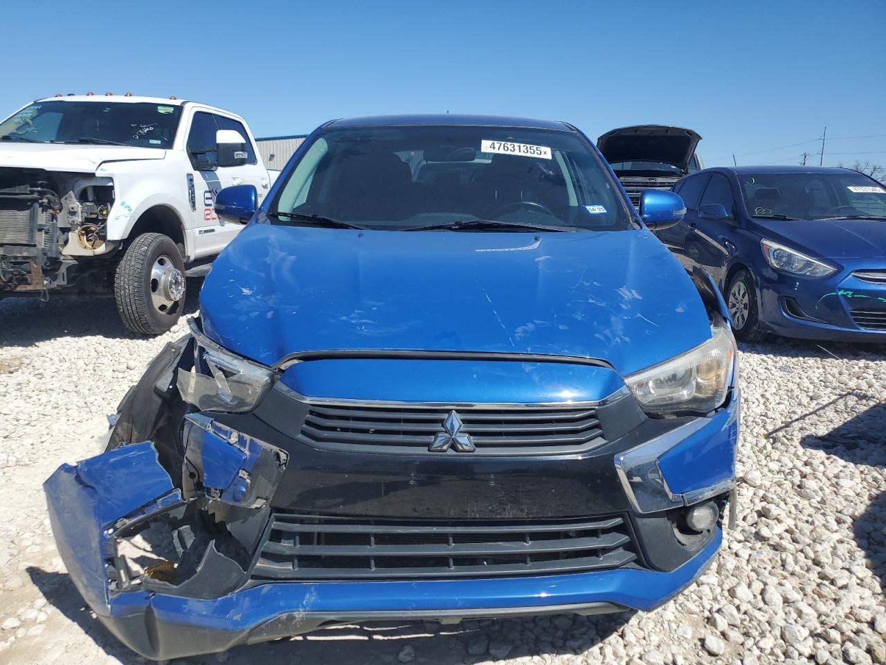 2016 Mitsubishi Outlander VIN JA4AR3AW7GZ036704 Copart auction photo, front end / side damage thumbnail 5