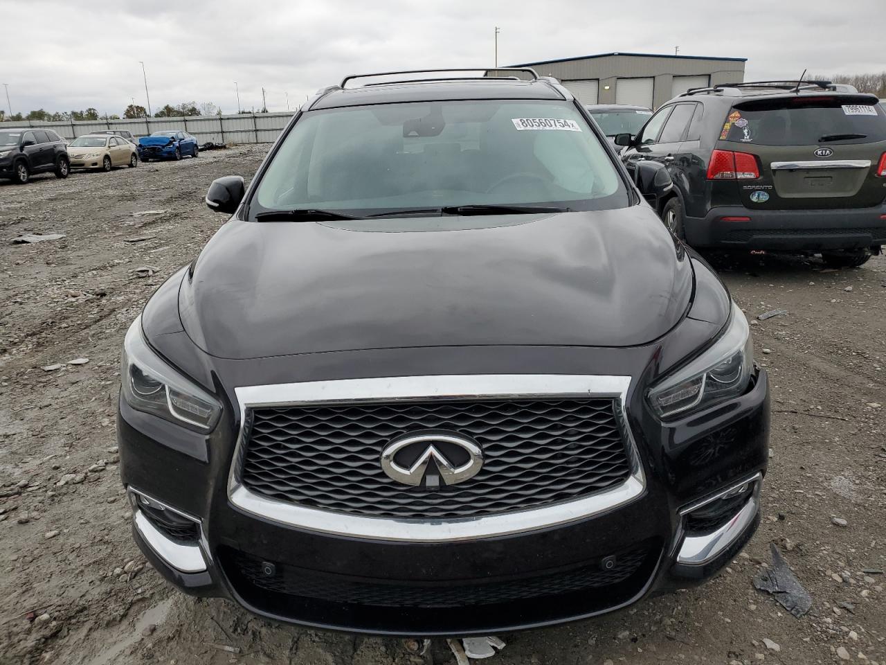 2020 Infiniti QX60 VIN 5N1DL0MM5LC512647 Copart auction photo, side damage thumbnail 5