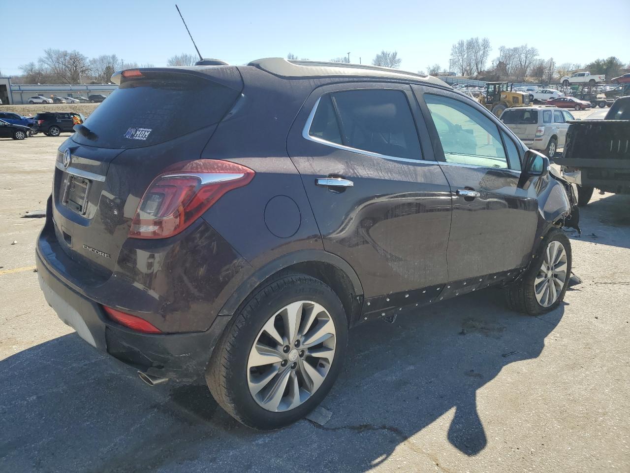 2017 Buick Encore VIN KL4CJASB0HB129204 Copart auction photo, front end / side damage thumbnail 3