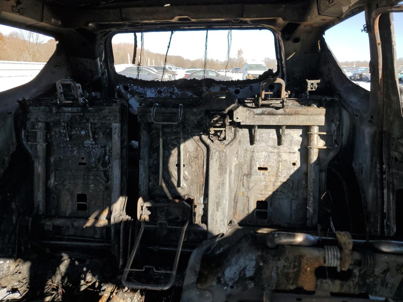 2018 Ford Escape VIN 1FMCU9GD7JUA29659 Copart auction photo, burn damage thumbnail 10