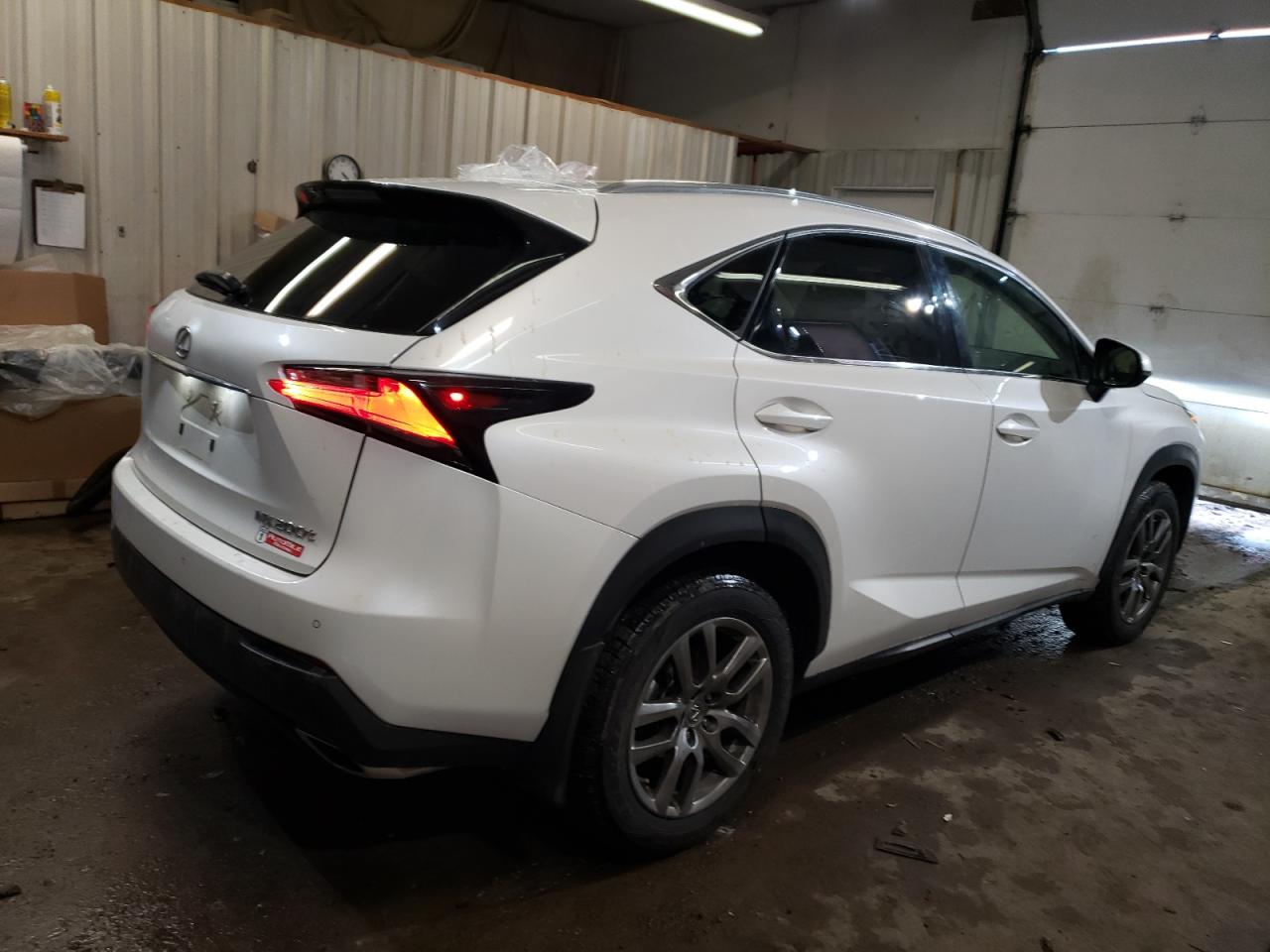 2015 Lexus NX VIN JTJBARBZXF2029263 Copart auction photo, frame damage / top/roof damage thumbnail 3