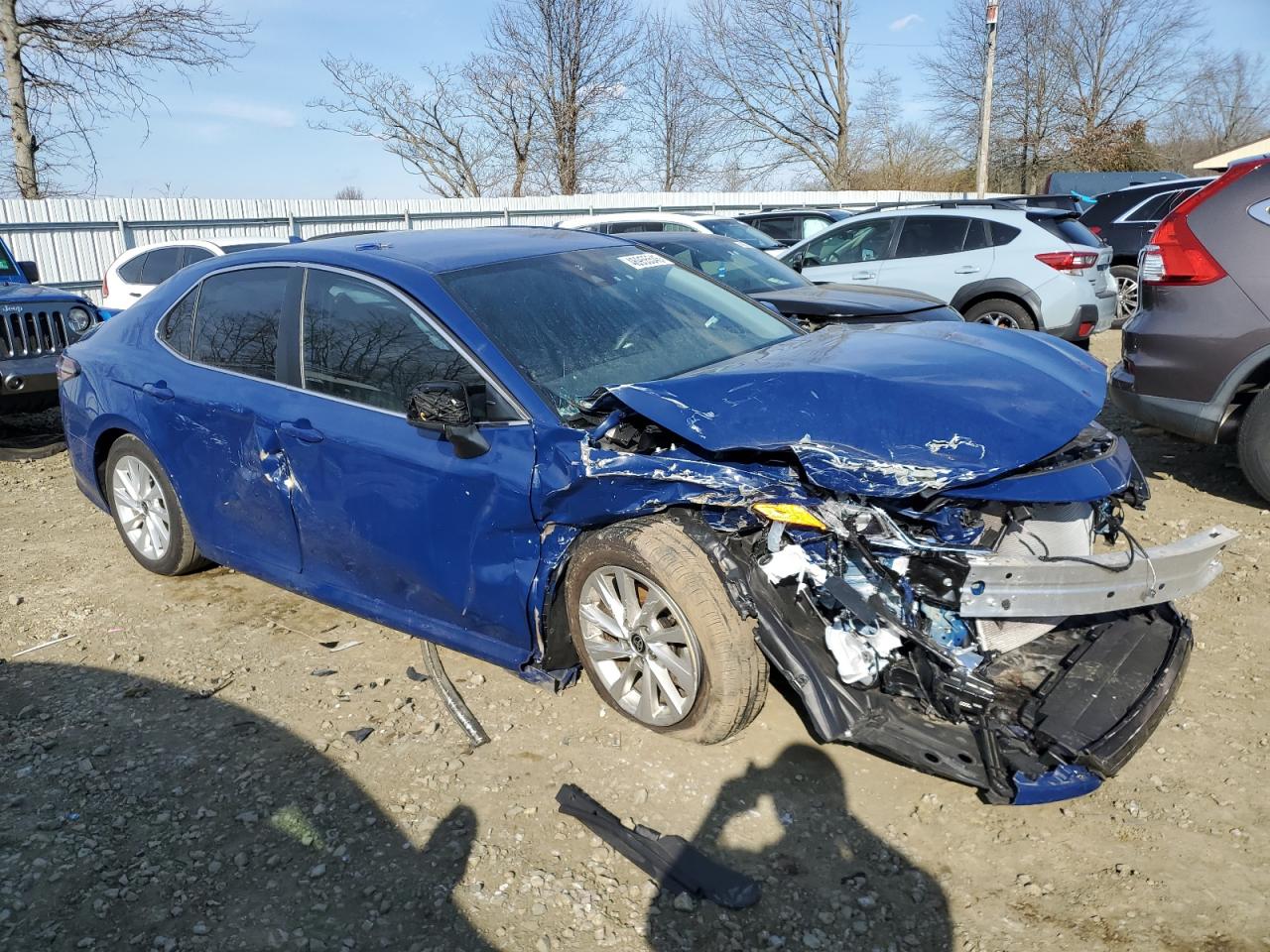 2023 Toyota Camry VIN 4T1C11AK9PU167911 Copart auction photo, front end / side damage thumbnail 4