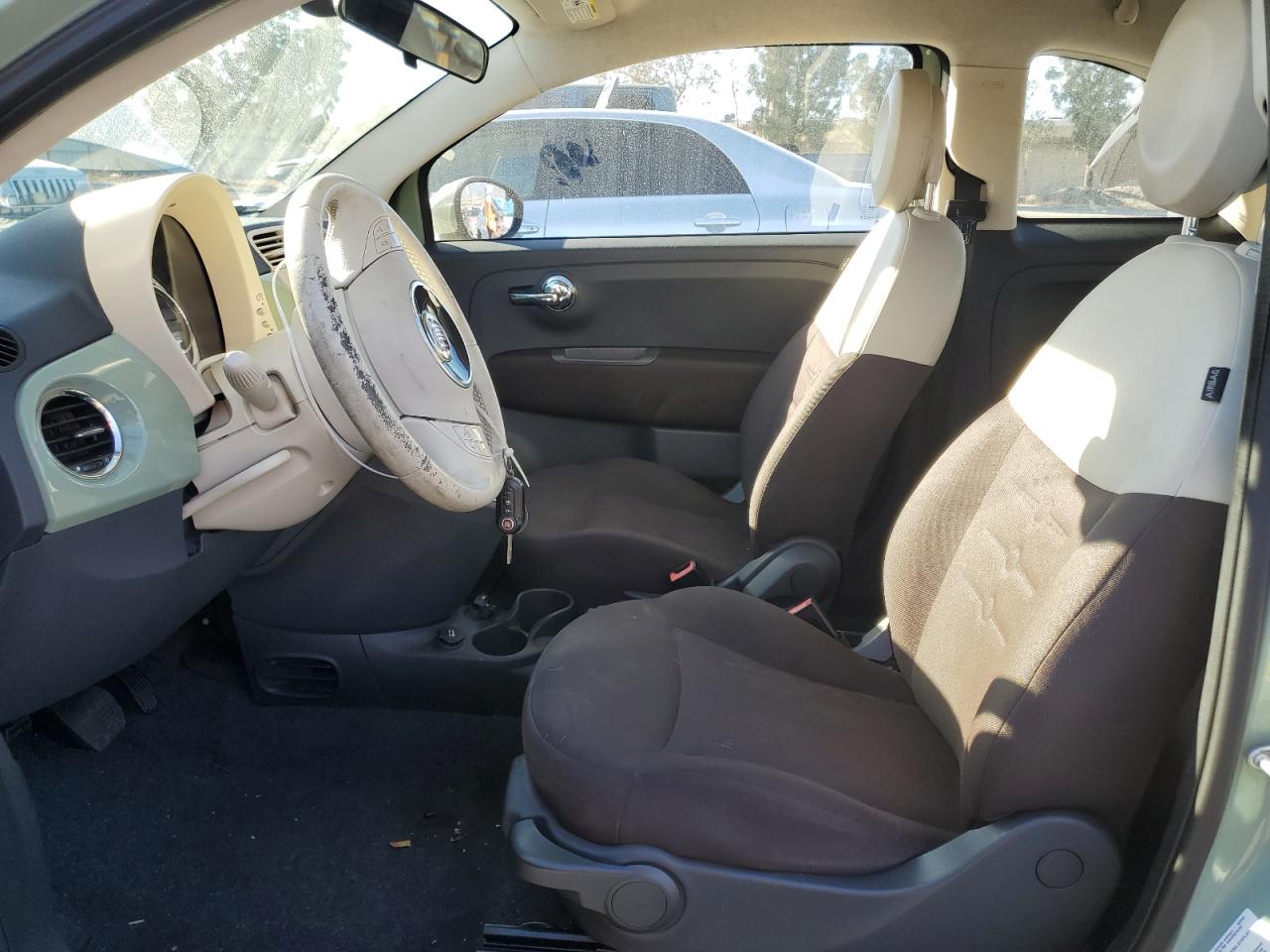 2015 Fiat 500 VIN 3C3CFFAR7FT501365 Copart auction photo, all over damage thumbnail 7
