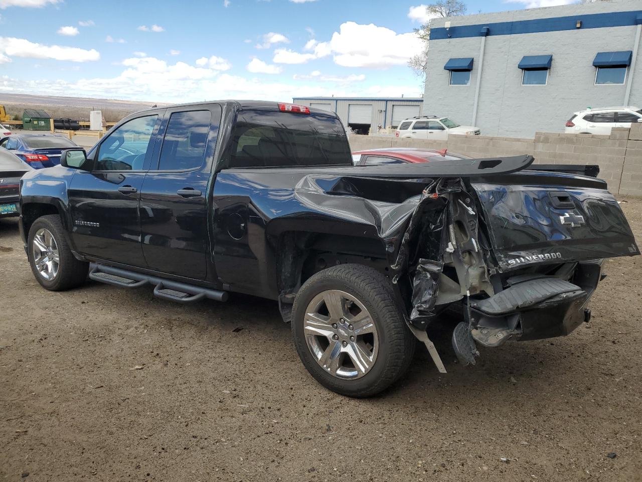 2017 Chevrolet Silverado VIN 1GCVKPEC4HZ286101 Copart auction photo, rear end / side damage thumbnail 2