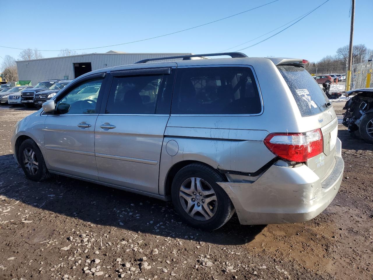 2005 Honda Odyssey VIN 5FNRL38435B004530 Copart auction photo, rear end / side damage thumbnail 2