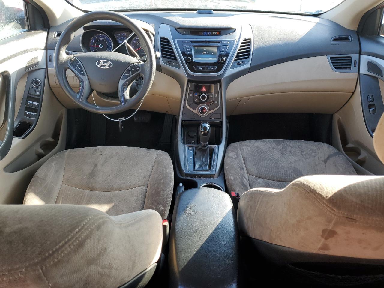 2015 Hyundai Elantra VIN KMHDH4AE7FU350718 Copart auction photo, front end damage thumbnail 8