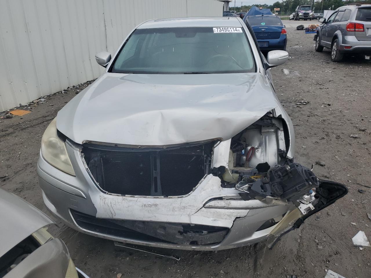 2009 Hyundai Genesis VIN KMHGC46F39U029308 Copart auction photo, front end damage thumbnail 5