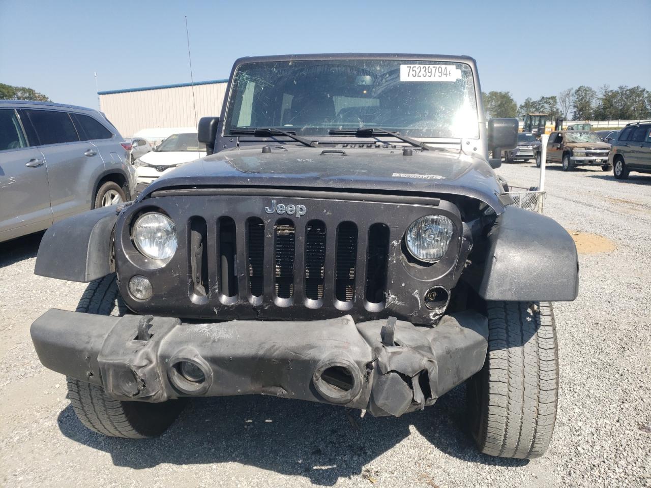 2017 Jeep Wrangler VIN 1C4BJWDG3HL747327 Copart auction photo, front end / side damage thumbnail 5