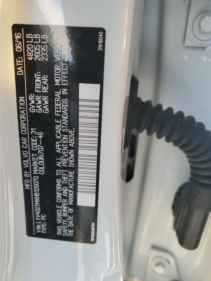 2017 Volvo S60 VIN LYV402TMXHB126070 Copart auction photo, front end damage thumbnail 14