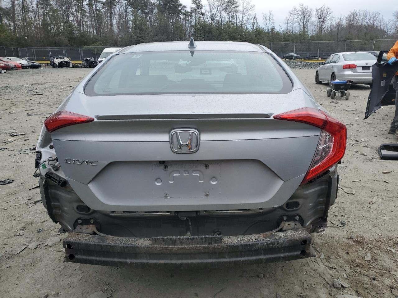 2016 Honda Civic VIN 19XFC1F78GE024799 Copart auction photo, rear end / side damage thumbnail 6