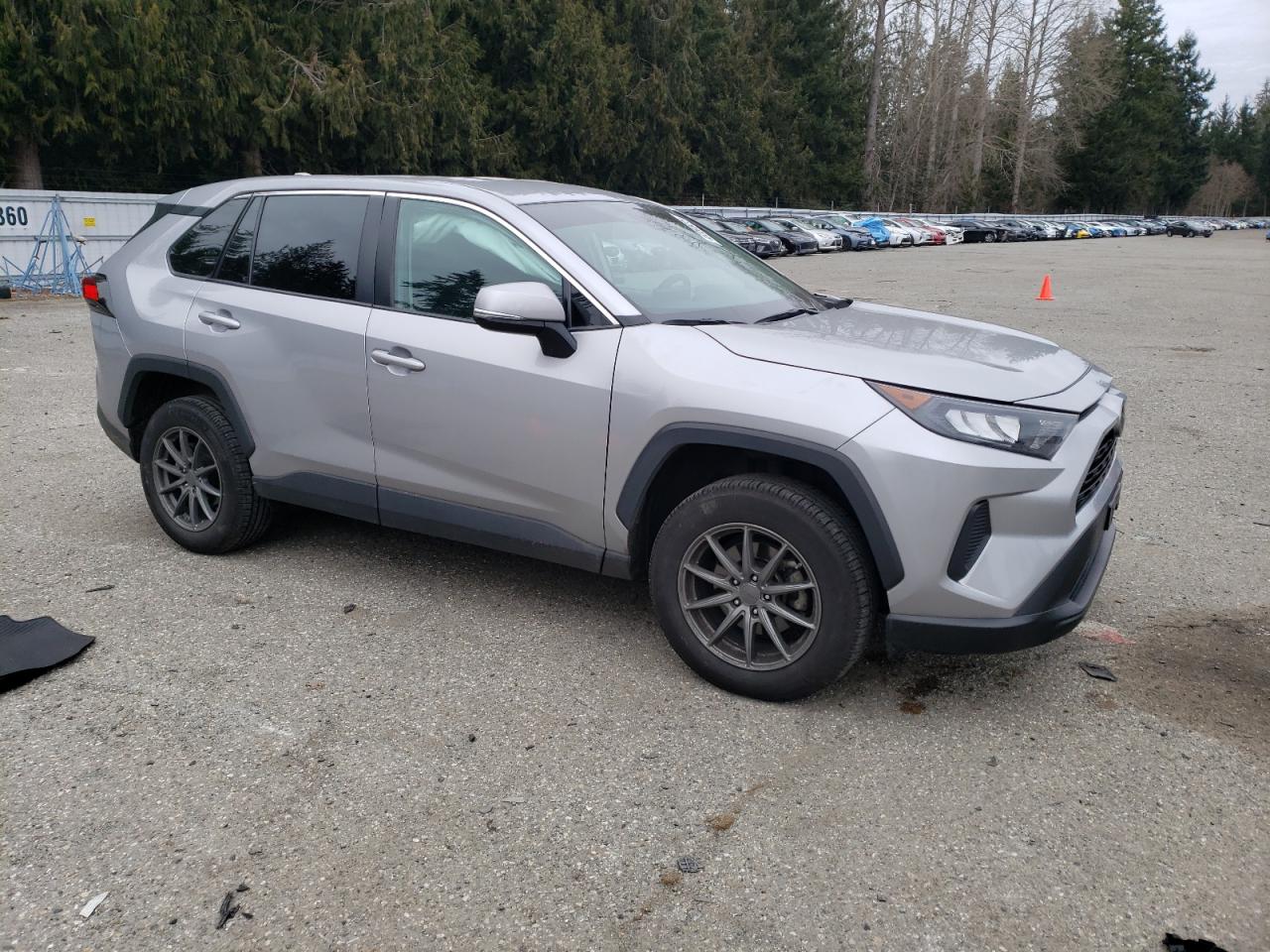 2022 Toyota RAV 4 VIN 2T3G1RFV6NC288257 Copart auction photo, side / front end damage thumbnail 4