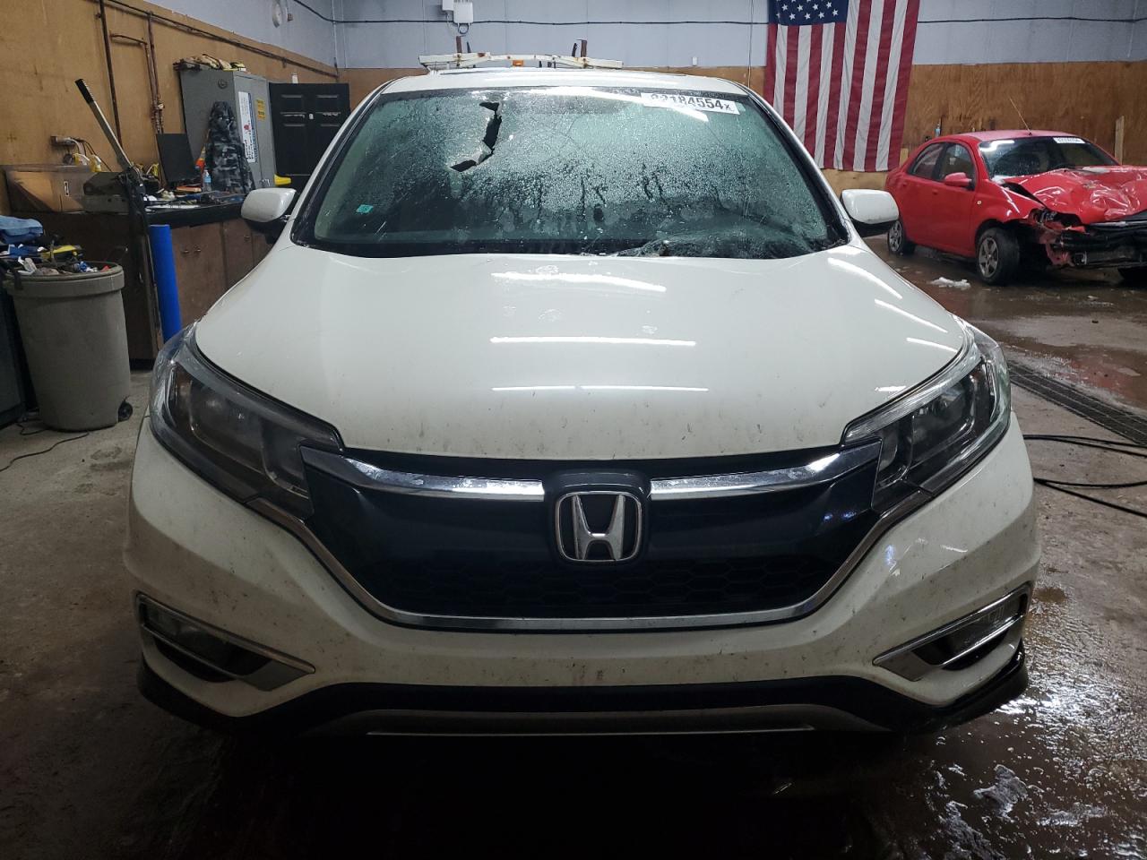 2015 Honda CR-V VIN 5J6RM4H50FL023606 Copart auction photo, front end / top/roof damage thumbnail 5