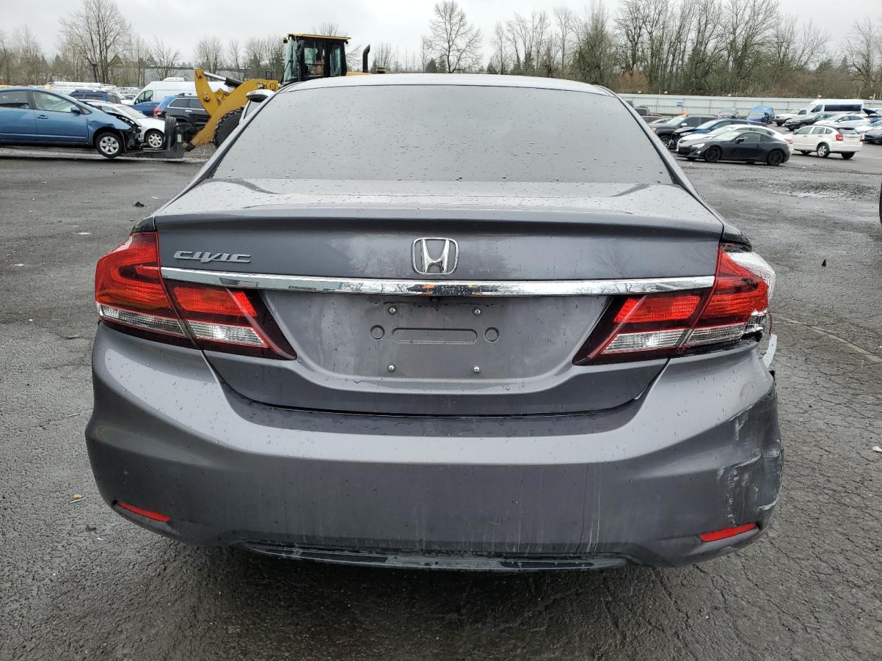 2015 Honda Civic VIN 2HGFB2F96FH518934 Copart auction photo, front end / rear end damage thumbnail 6