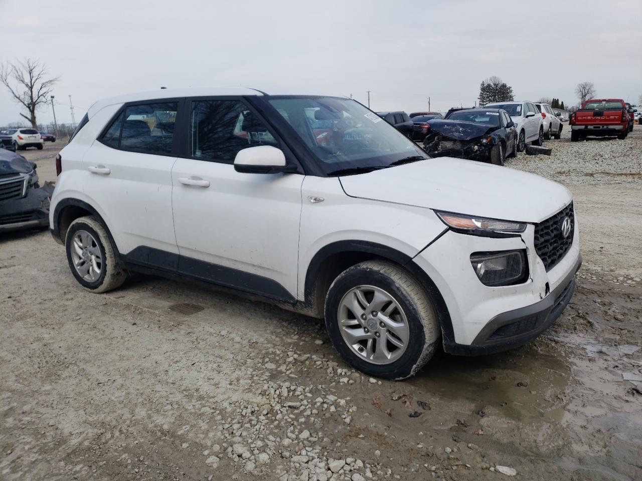 2021 Hyundai Venue VIN KMHRB8A39MU105994 Copart auction photo, rear end / front end damage thumbnail 4