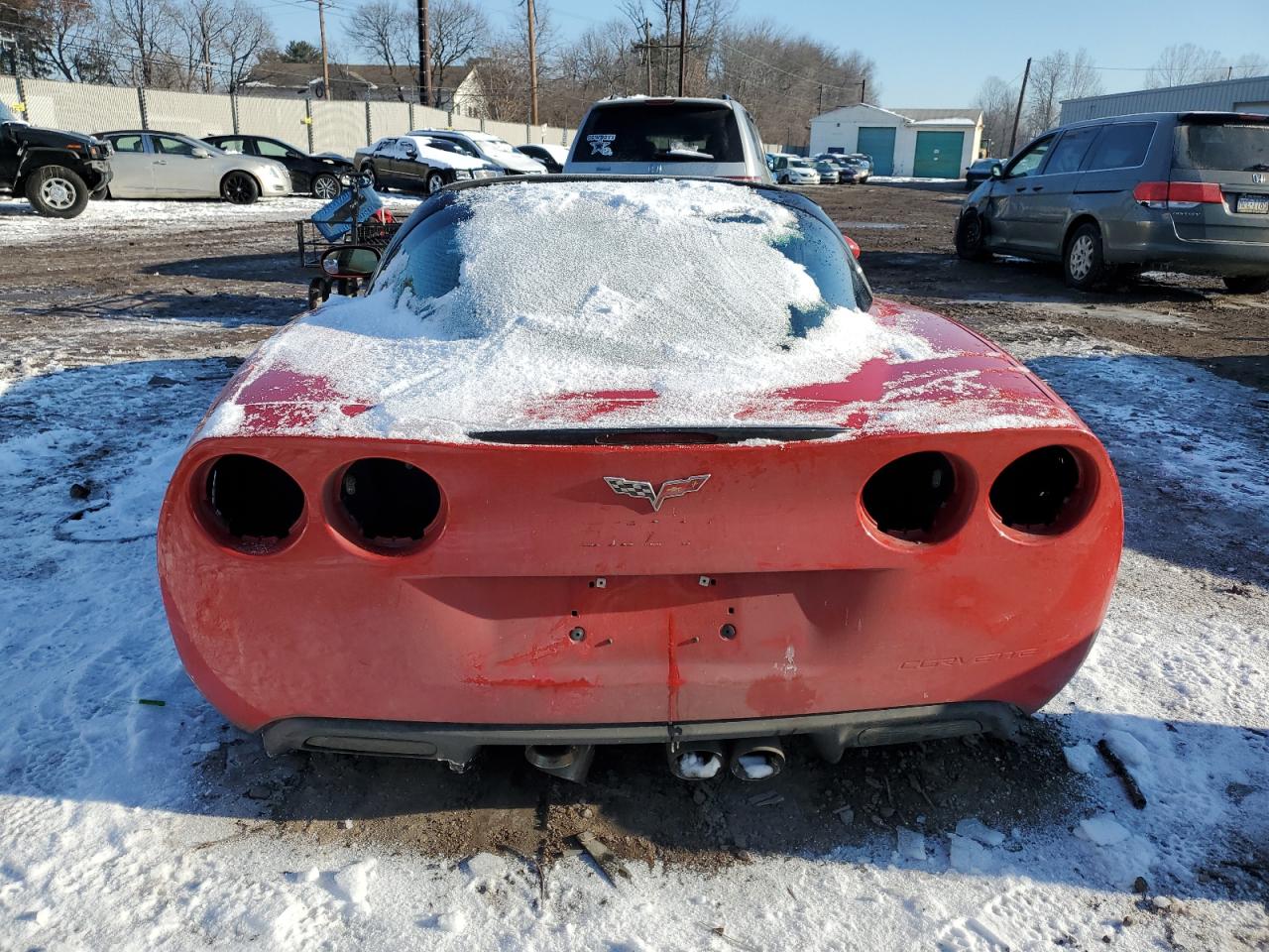 2009 Chevrolet Corvette VIN 1G1YY25W195113162 Copart auction photo, vandalism / front end damage thumbnail 6