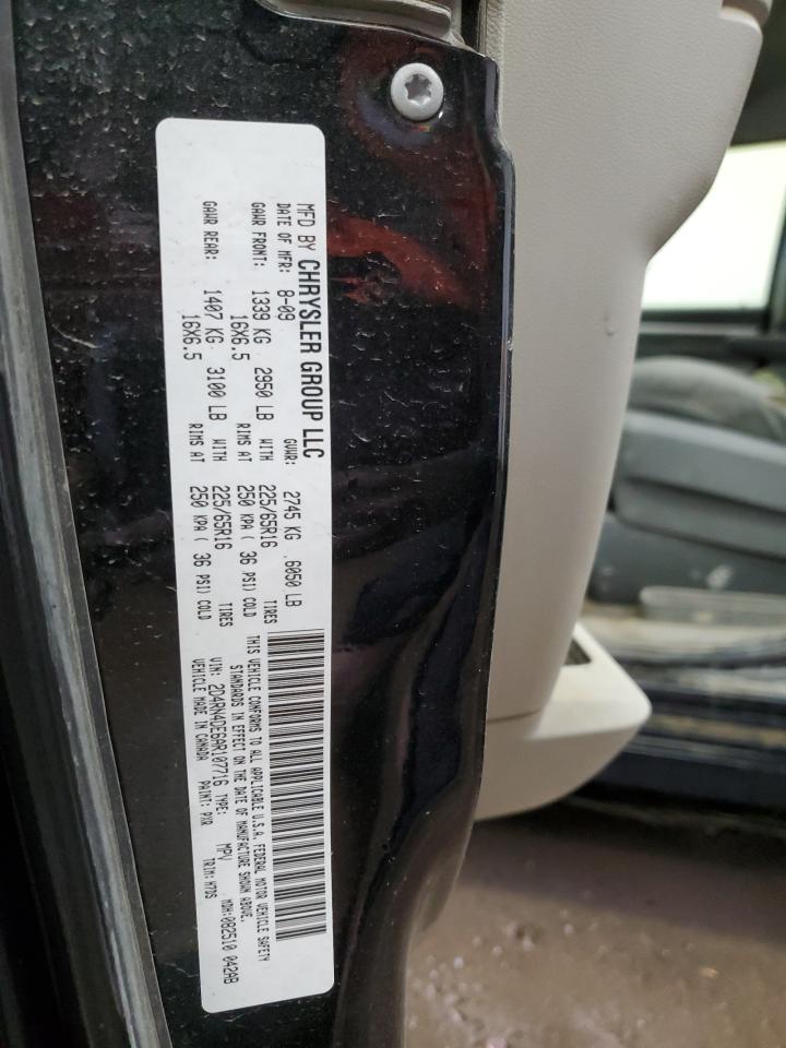 2010 Dodge Caravan VIN 2D4RN4DE6AR107716 Copart auction photo, front end / side damage thumbnail 13