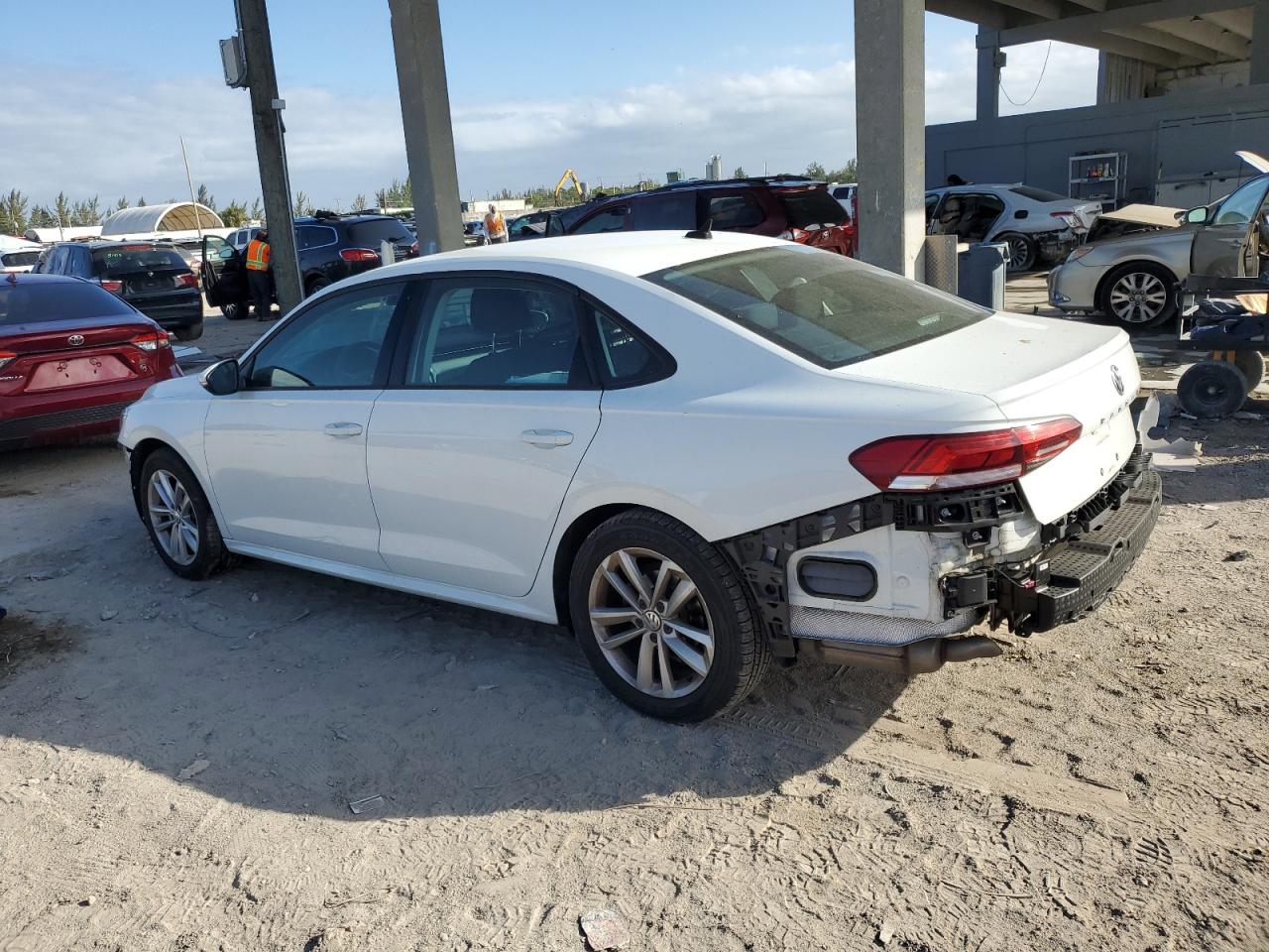2021 Volkswagen Passat VIN 1VWAA7A37MC001828 Copart auction photo, side / all over damage thumbnail 2