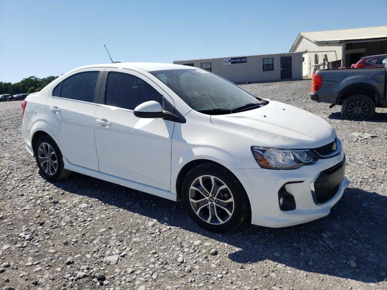 2017 Chevrolet Sonic VIN 1G1JD5SH0H4168470 Copart auction photo, front end / side damage thumbnail 4