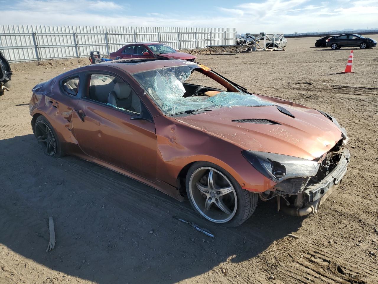 2013 Hyundai Genesis VIN KMHHT6KD2DU089495 Copart auction photo, all over damage thumbnail 4
