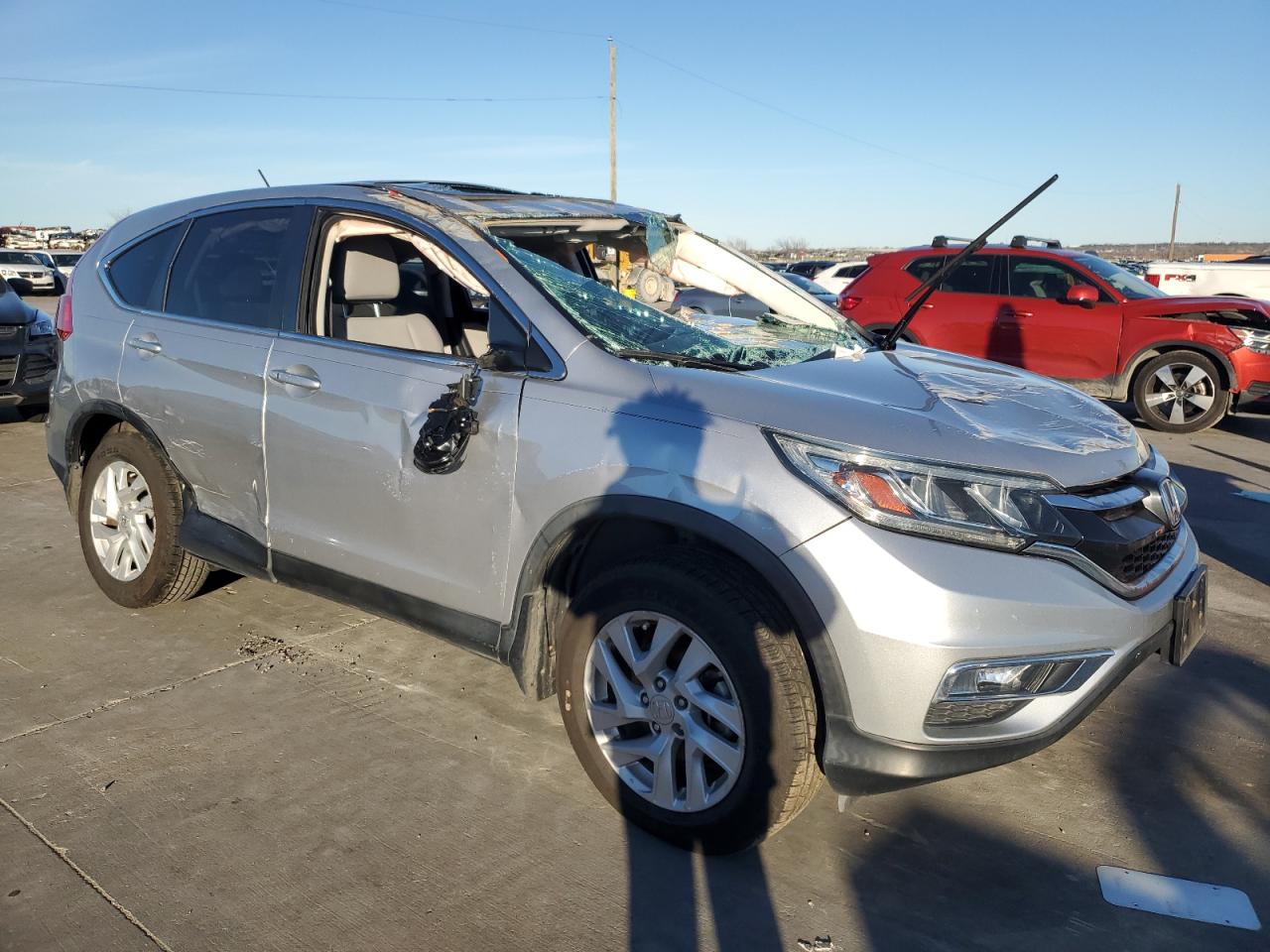 2016 Honda CR-V VIN 3CZRM3H5XGG711850 Copart auction photo, all over damage thumbnail 4