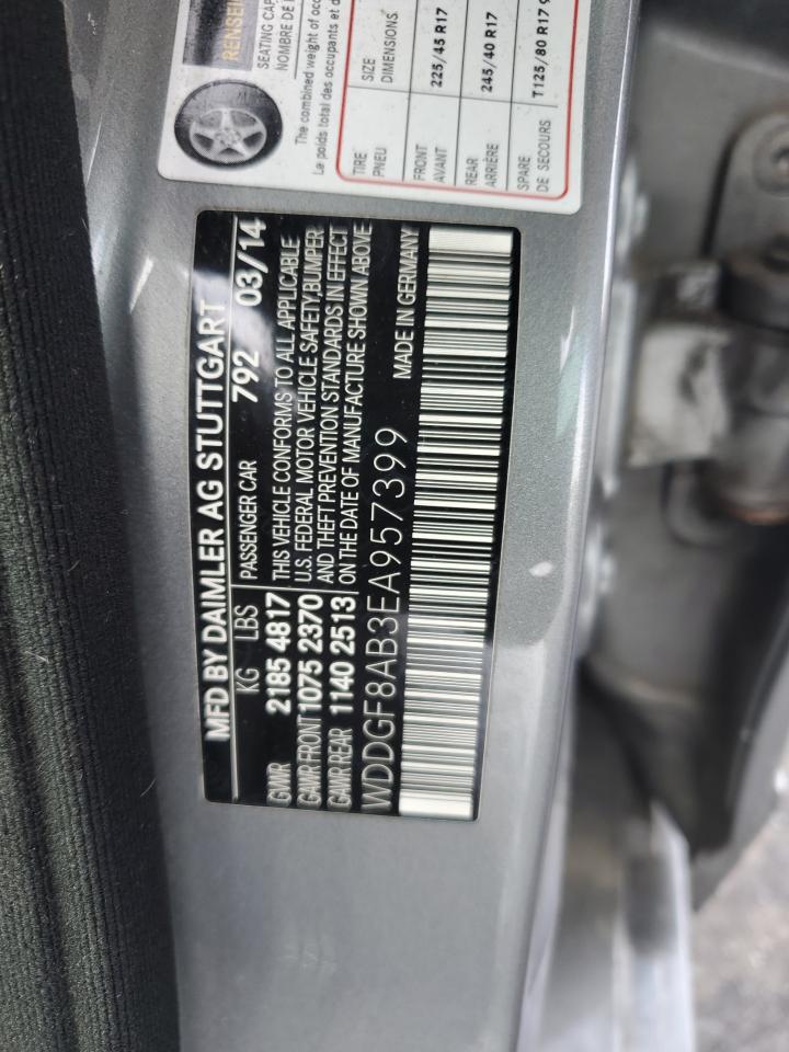 2014 Mercedes-Benz C-klasse VIN WDDGF8AB3EA957399 Copart auction photo, minor dent/scratches damage thumbnail 12