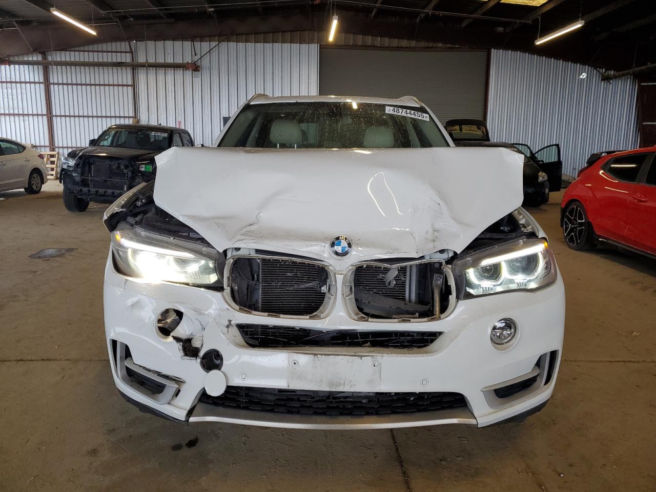 2014 BMW X5 VIN 5UXKR2C5XE0C00653 Copart auction photo, front end damage thumbnail 5