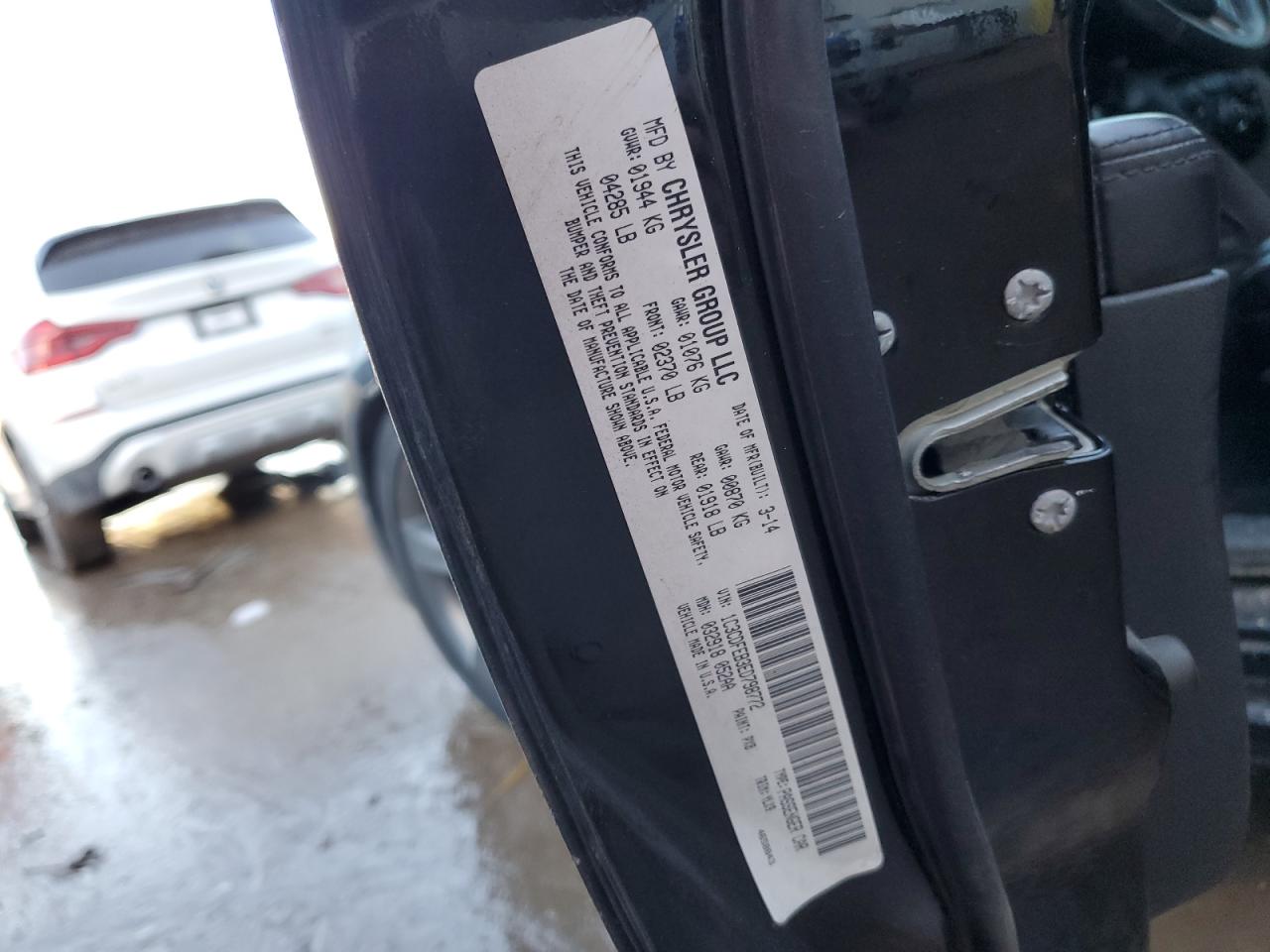 2014 Dodge Dart VIN 1C3CDFEB3ED798772 Copart auction photo, rear end / front end damage thumbnail 12
