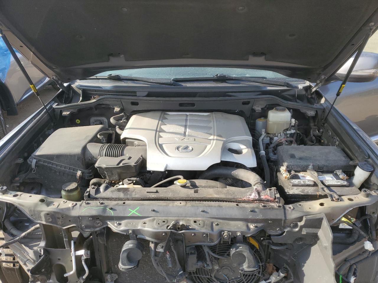 2014 Lexus LX VIN JTJHY7AX8E4141833 Copart auction photo, front end / minor dent/scratches damage thumbnail 12