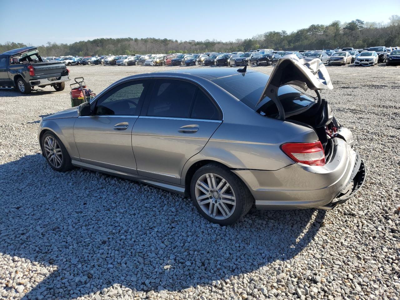 2009 Mercedes-Benz C-klasse VIN WDDGF54X79F247565 Copart auction photo, rear end damage thumbnail 2