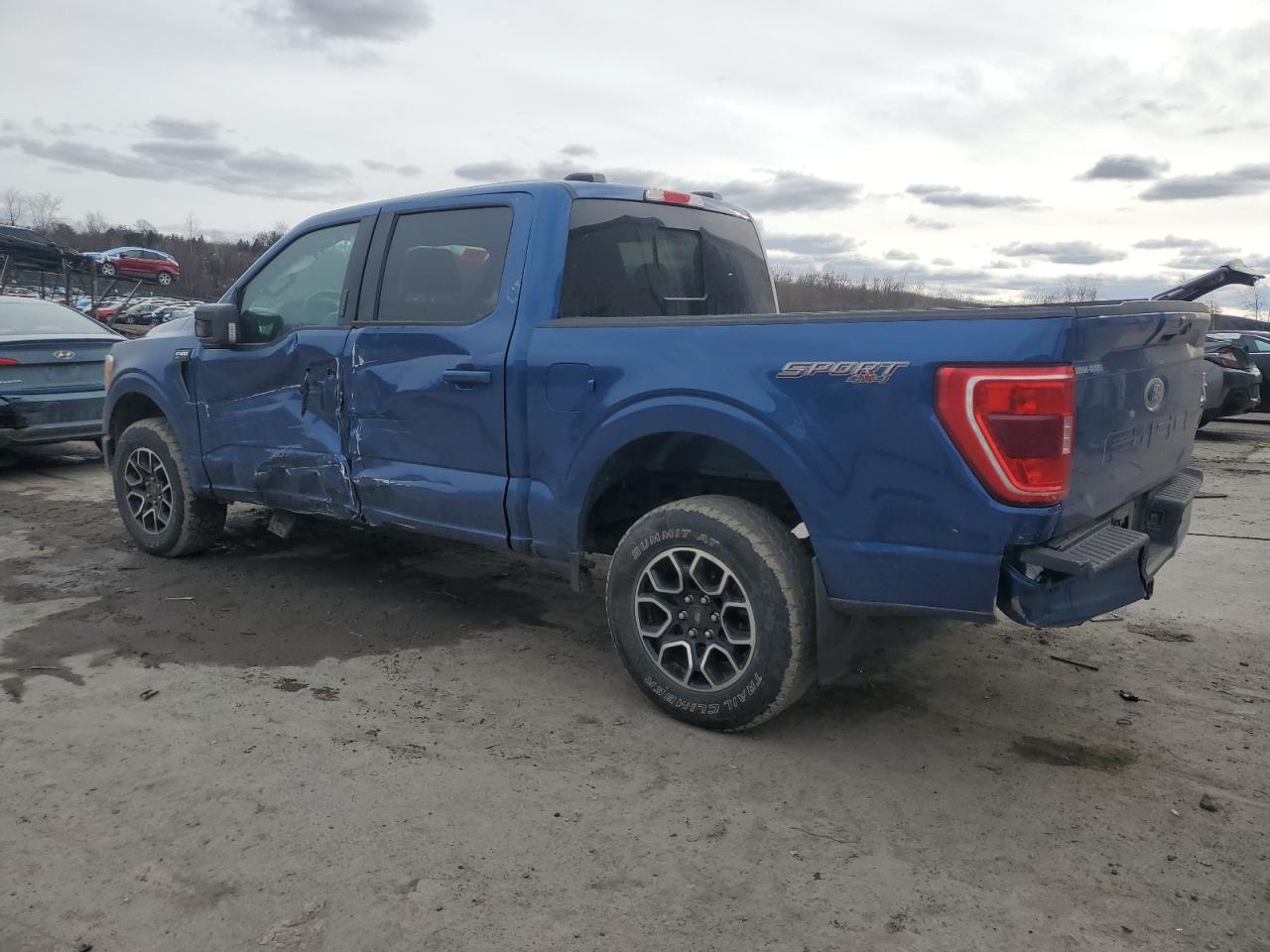 2022 Ford F-150 VIN 1FTFW1E55NKF16563 Copart auction photo, all over damage thumbnail 2