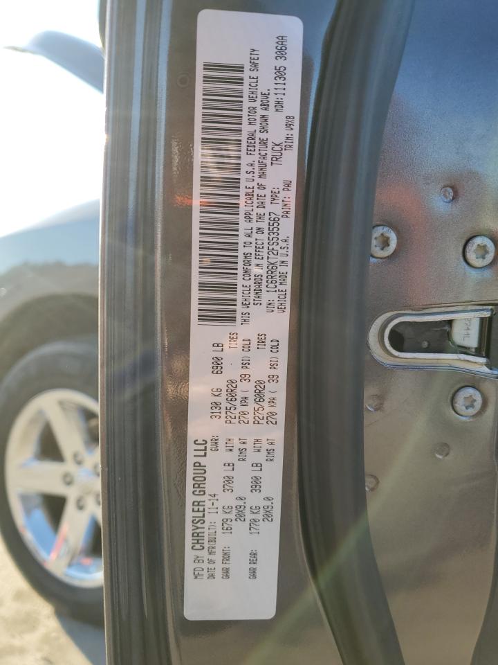 2015 RAM 1500 VIN 1C6RR6KT2FS535567 Copart auction photo, all over damage thumbnail 12